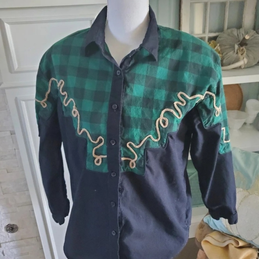 Vintage Western shirt, size large
